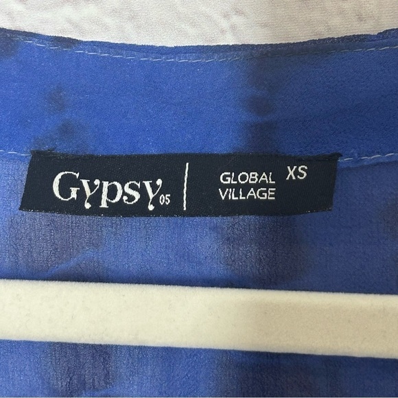 Gypsy 05 Blue Tie Dye Silk Romper - Picture 8 of 13